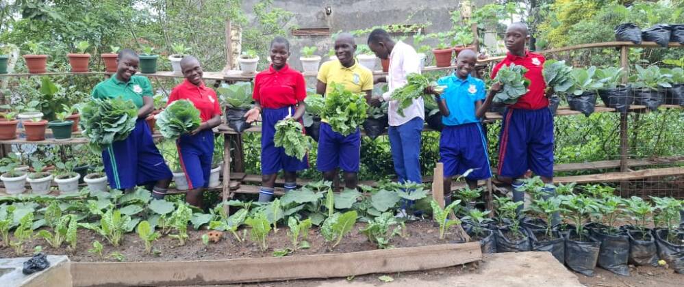 "While improving school nutrition through access to fresh, vitamin-rich vegetables they strengthen their health and enhance learning"